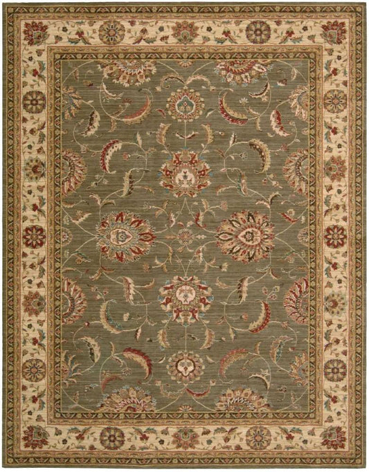 Nourison - Living Treasures LI04 Green 99in x 139in Rug - LI04-99446678294_CLOSEOUT veiw 1