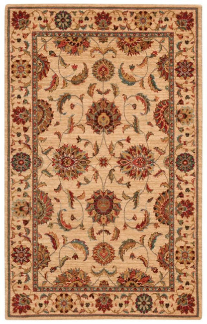 Nourison - Living Treasures LI04 Beige and Red 36in x 56in Area Rug - LI04-99446181800_CLOSEOUT veiw 1