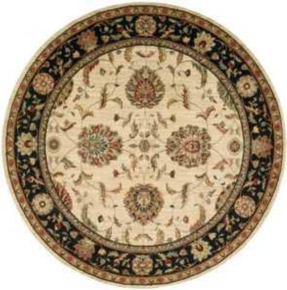 Nourison - Living Treasures LI04 Beige Multicolor 510in x Round Area Rug - LI04-99446673886_CLOSEOUT veiw 1