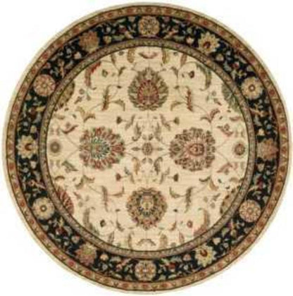 Nourison - Living Treasures LI04 Beige Multicolor 510in x Round Area Rug - LI04-99446673886_CLOSEOUT veiw 1
