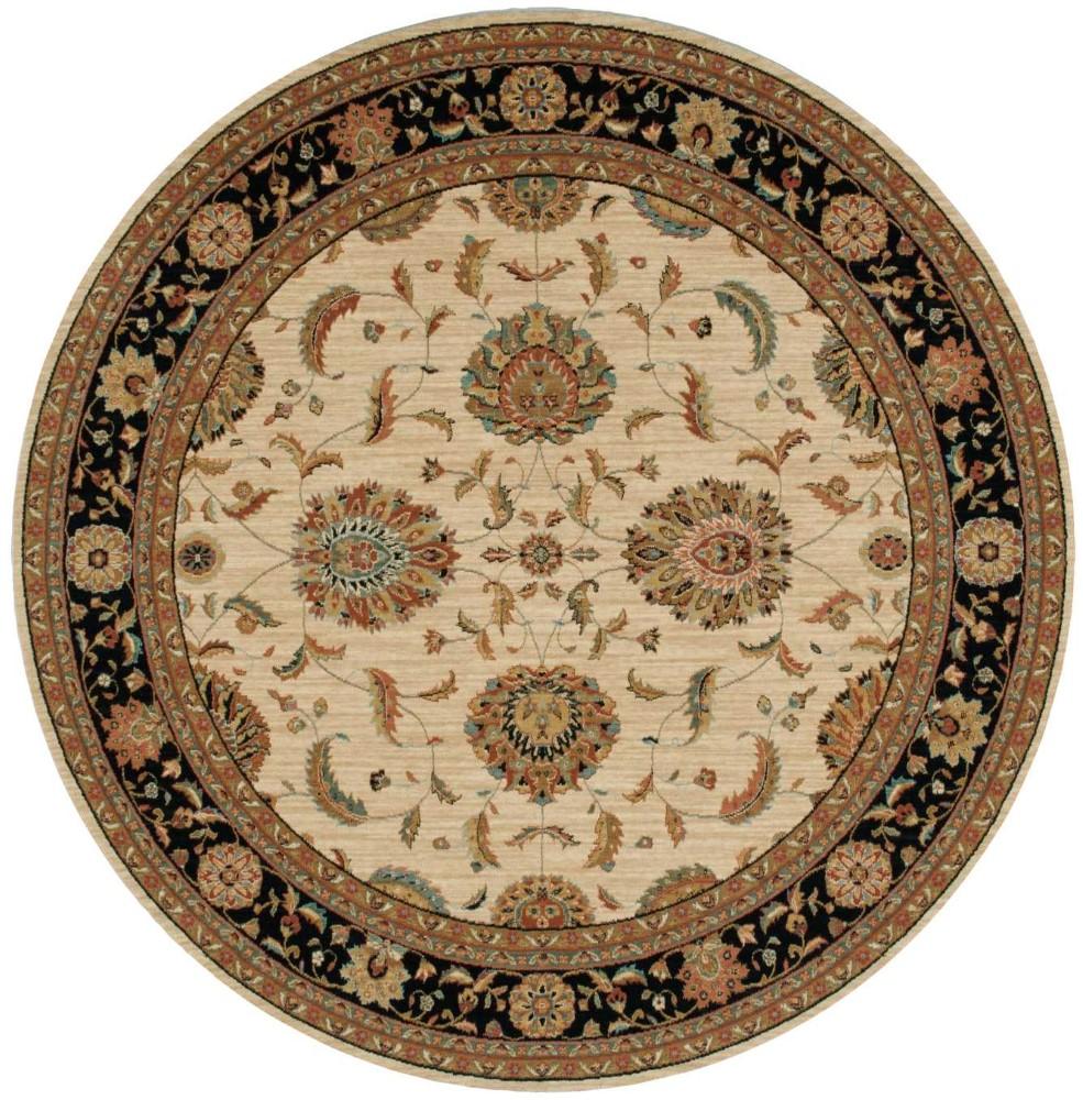 Nourison - Living Treasures LI04 Beige Multicolor 710in x Round Rug - LI04-99446675057_CLOSEOUT veiw 1