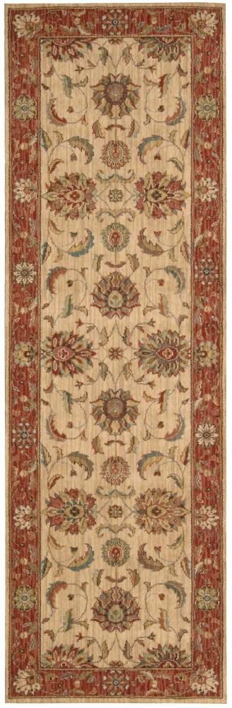 Nourison - Living Treasures LI04 Beige Multicolor 26in x 8 Hallway Rug - LI04-99446669117_CLOSEOUT veiw 1