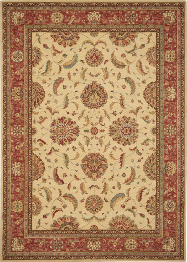 Nourison - Living Treasures LI04 Beige Multicolor 83in x 113in Rug - LI04-99446677211_CLOSEOUT veiw 1