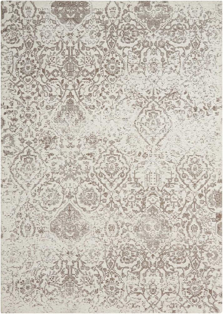 Nourison - Damask DAS06 White 5x7 Vintage Area Rug - DAS06-99446349828 veiw 1