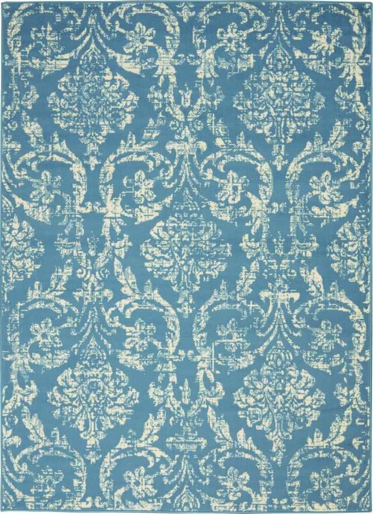 Nourison - Jubilant JUB09 Blue 6x9 Farmhouse Area Rug - JUB09-99446478719 veiw 1