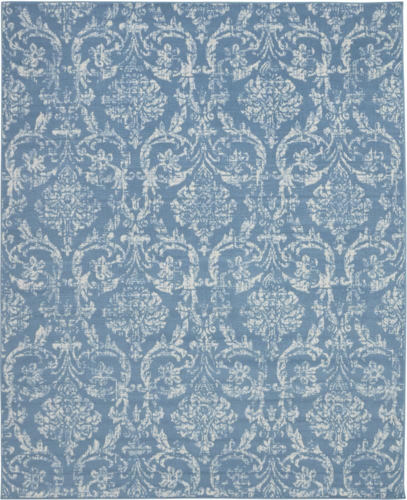 Nourison - Jubilant JUB09 Blue 710in x 910in Large Low-pile Rug - JUB09-99446478726 veiw 1