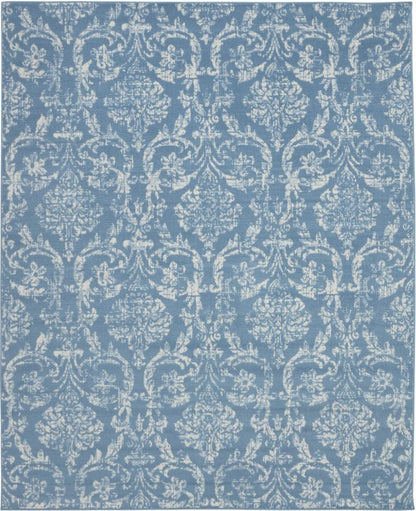 Nourison - Jubilant JUB09 Blue 710in x 910in Large Low-pile Rug - JUB09-99446478726 veiw 1