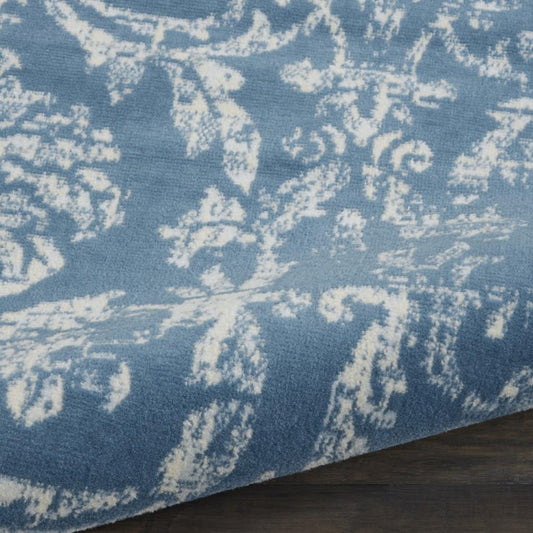 Nourison - Jubilant JUB09 Blue 710in x 910in Large Low-pile Rug - JUB09-99446478726 veiw 2