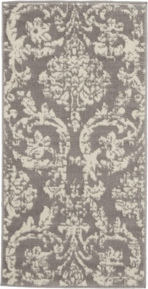 Nourison - Jubilant 2 x 4 Small Bone Damask Area Rug - JUB09-99446478894 veiw 1