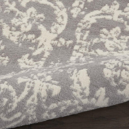 Nourison - Jubilant 2 x 4 Small Bone Damask Area Rug - JUB09-99446478894 veiw 2