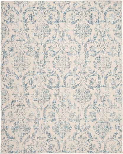 Nourison - Jubilant JUB09 White and Blue 710in x 910in Large Low-pile Rug - JUB09-99446478801 veiw 1