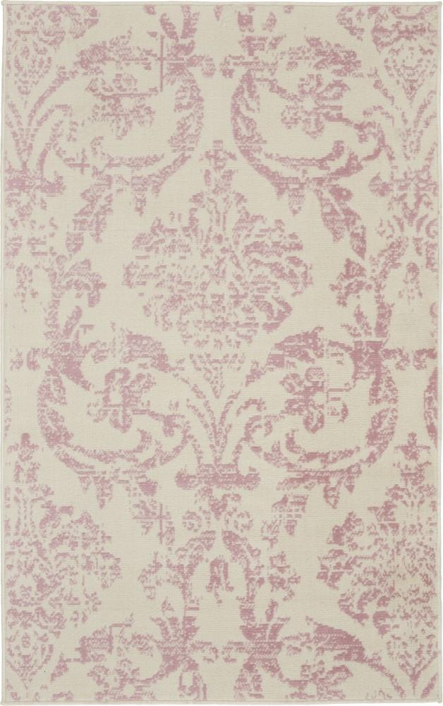 Nourison - Jubilant 3x5 White and Pink Area Rug - JUB09-99446764287 veiw 1