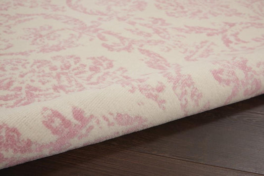 Nourison - Jubilant 3x5 White and Pink Area Rug - JUB09-99446764287 veiw 2