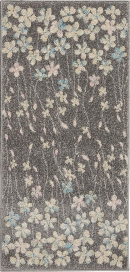 Nourison - Tranquil 2x4 Bone Floral Small Rug - TRA04-99446484505 veiw 1
