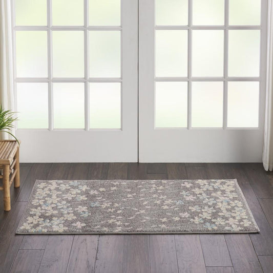 Nourison - Tranquil 2x4 Bone Floral Small Rug - TRA04-99446484505 veiw 2