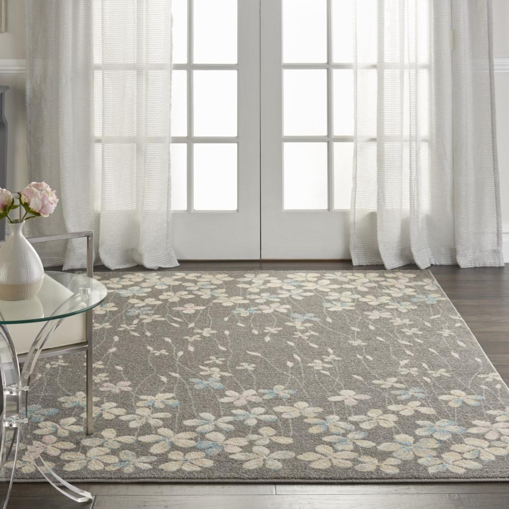 Nourison - Tranquil TRA04 Bone 4x6 Floral Area Rug - TRA04-99446484550 veiw 2