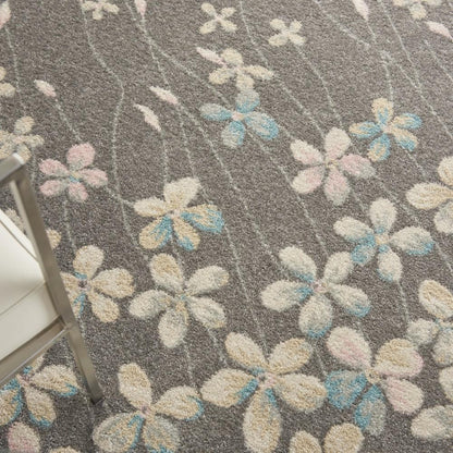 Nourison - Tranquil TRA04 Bone 4x6 Floral Area Rug - TRA04-99446484550 veiw 3