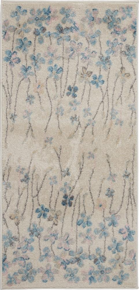 Nourison - Tranquil 2x4 Ivory White Floral Small Rug - TRA04-99446484772 veiw 1