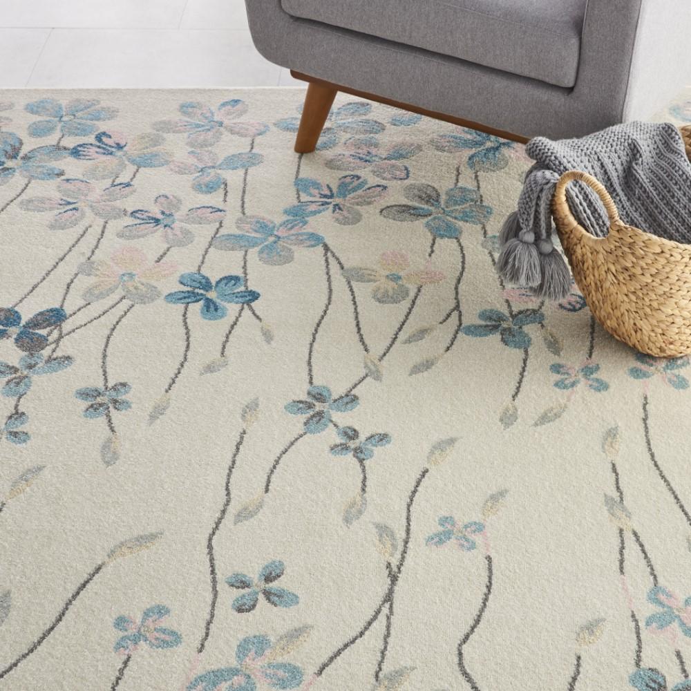 Nourison - Tranquil TRA04 Ivory White 810in x 1110in Oversized Rug - TRA04-99446484857 veiw 3