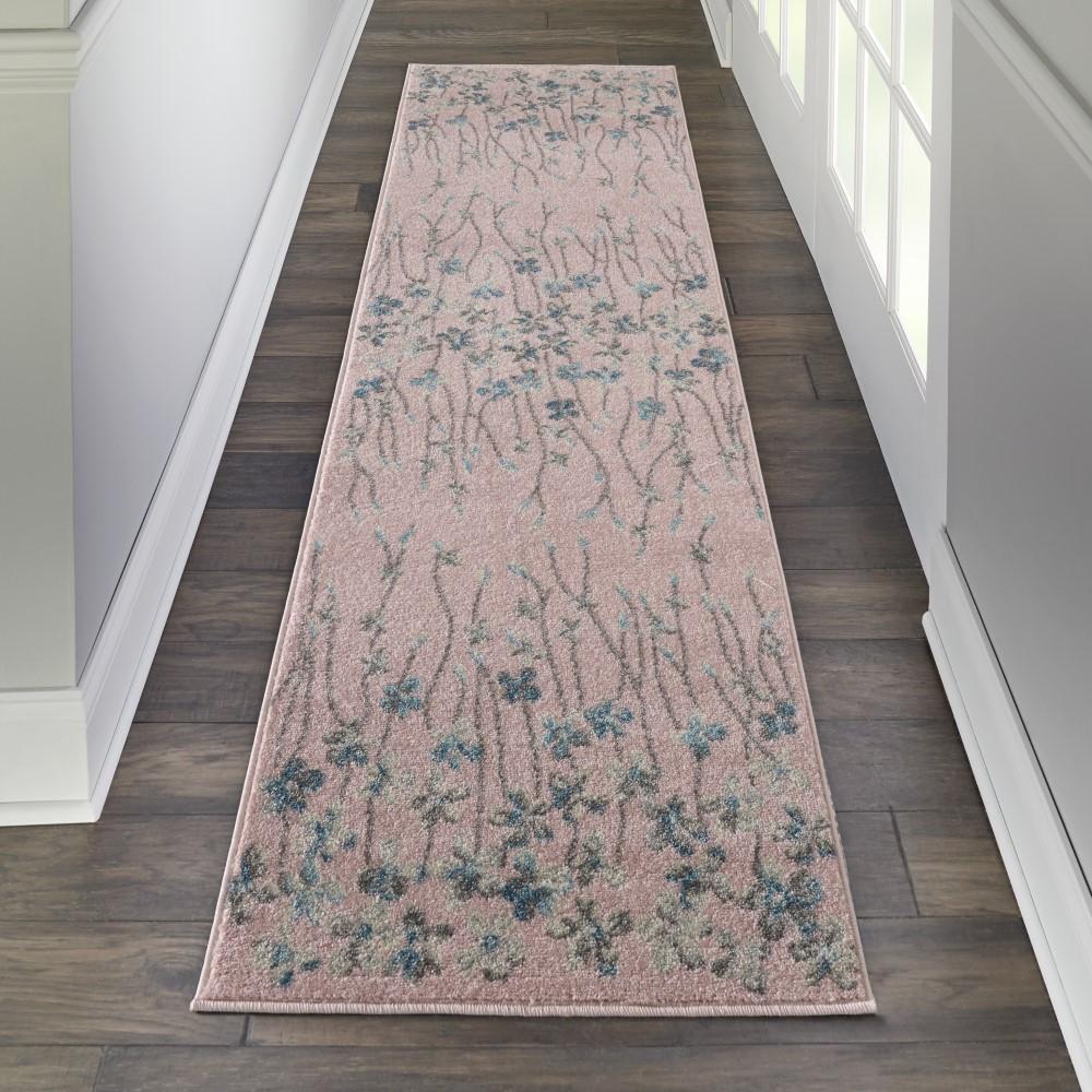 Nourison - Tranquil TRA04 Pink 23in x 73in Hallway Rug - TRA04-99446484666 veiw 2