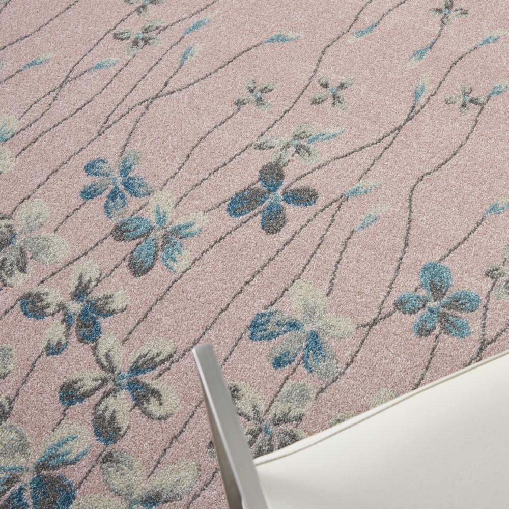 Nourison - Tranquil TRA04 Pink 53in x 73in Floral Area Rug - TRA04-99446484680 veiw 3