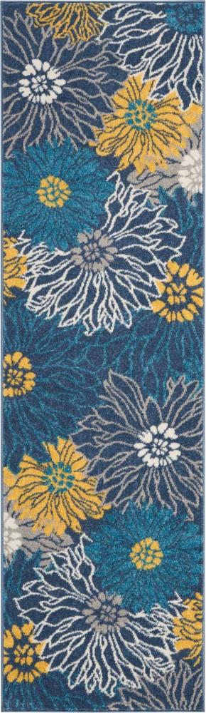 Nourison - Passion PSN17 Blue 22in x 76in Hallway Rug - PSN17-99446403117 veiw 1