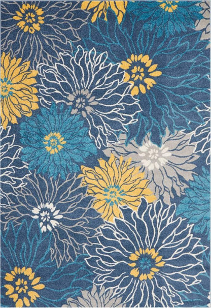 Nourison - Passion PSN17 Blue 67in x 96in Large Rug - PSN17-99446403094 veiw 1