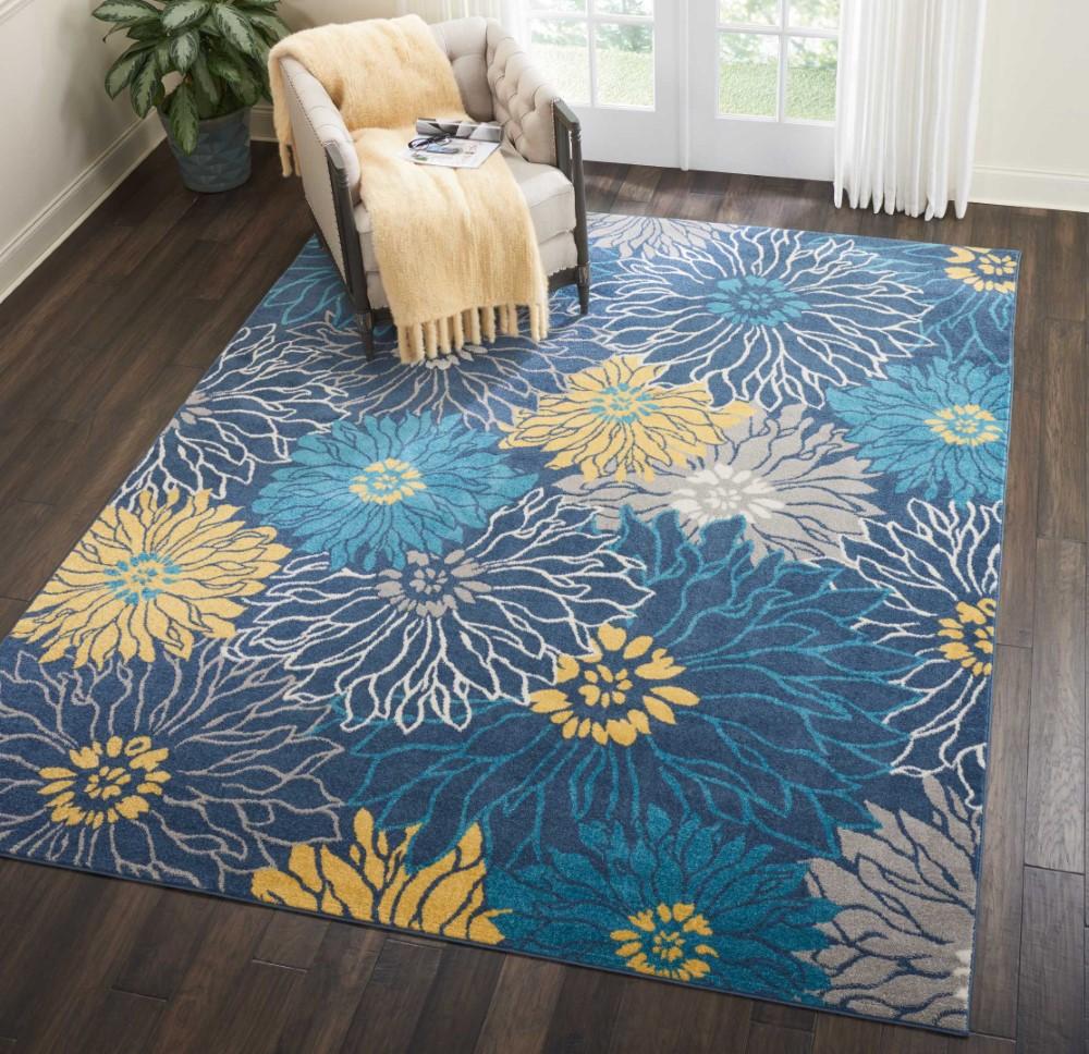Nourison - Passion PSN17 Blue 8x10 Large Rug - PSN17-99446403100 veiw 2