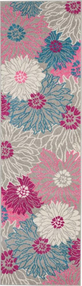 Nourison - Passion PSN17 Pink and Bone 22in x 76in Hallway Rug - PSN17-99446403186 veiw 1