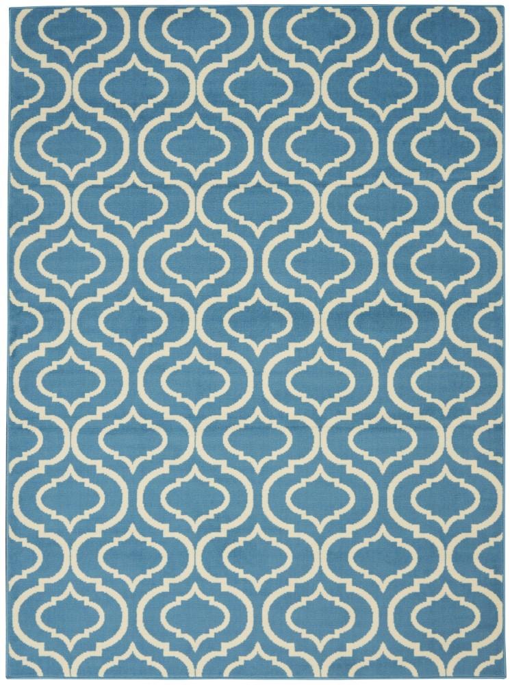 Nourison - Jubilant JUB19 Blue 4x6 Moroccan Area Rug - JUB19-99446479655 veiw 1