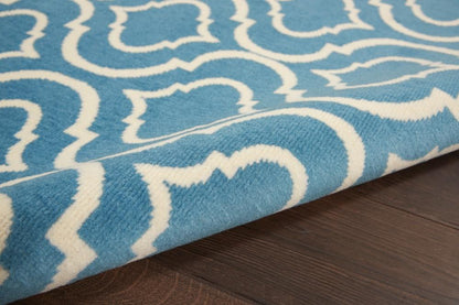 Nourison - Jubilant JUB19 Blue 4x6 Moroccan Area Rug - JUB19-99446479655 veiw 2