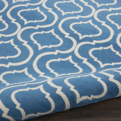 Nourison - Jubilant JUB19 Blue 53in x Round Moroccan Area Rug - JUB19-99446479662 veiw 2
