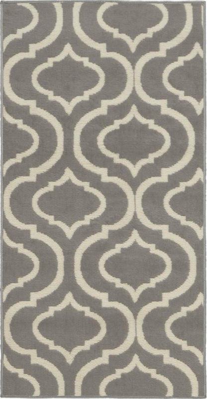 Nourison - Jubilant 2 x 4 Small Bone Trellis Area Rug - JUB19-99446479716 veiw 1