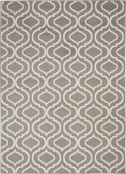 Nourison - Jubilant JUB19 Bone 6x9 Moroccan Area Rug - JUB19-99446479778 veiw 1