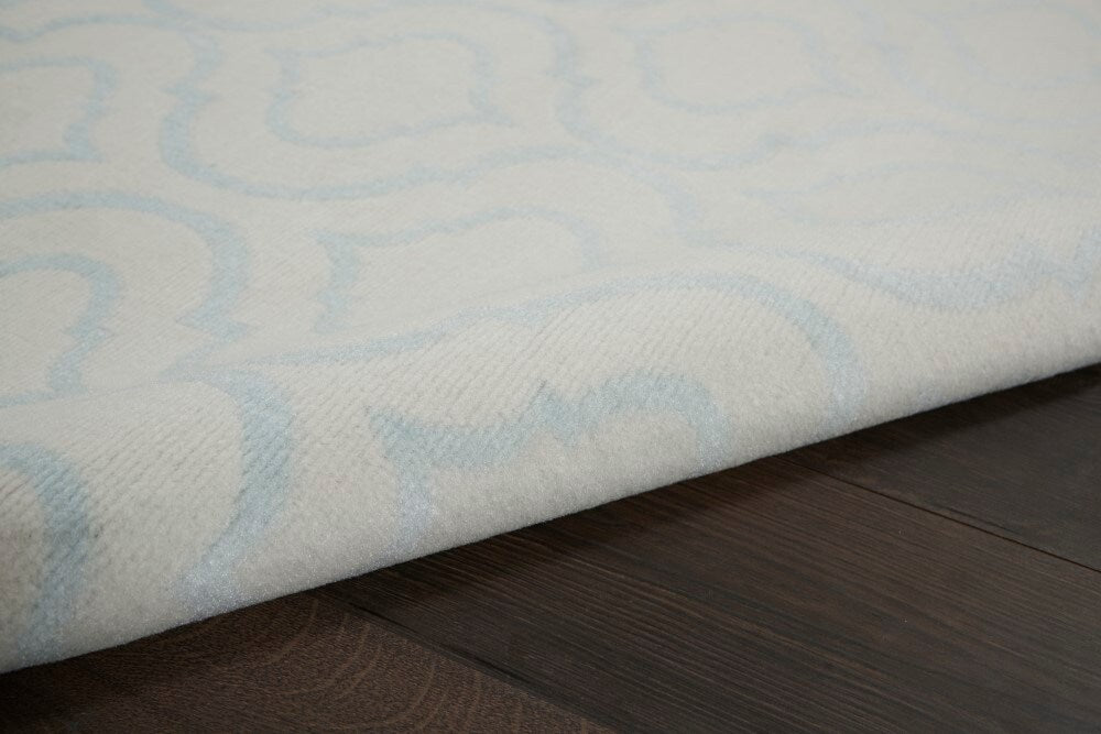 Nourison - Jubilant JUB19 White and Blue 4x6 Moroccan Area Rug - JUB19-99446479815 veiw 2