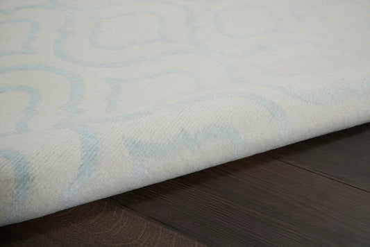 Nourison - Jubilant JUB19 White and Blue 4x6 Moroccan Area Rug - JUB19-99446479815 veiw 2