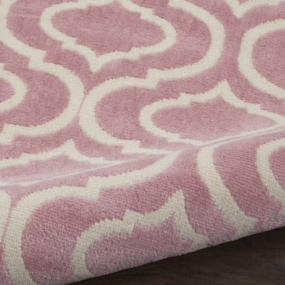 Nourison - Jubilant JUB19 Pink 23in x 73in Low-pile Hallway Rug - JUB19-99446479891 veiw 2