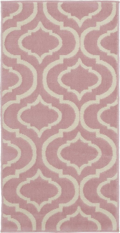 Nourison - Jubilant 2 x 4 Small Pink Trellis Area Rug - JUB19-99446479877 veiw 1