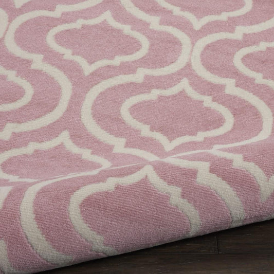 Nourison - Jubilant JUB19 Pink 53in x Round Moroccan Area Rug - JUB19-99446479914 veiw 2