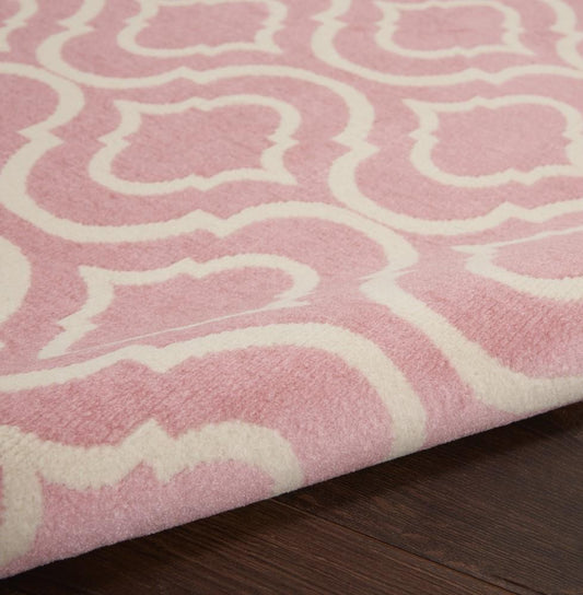 Nourison - Jubilant JUB19 Pink 710in x 910in Large Low-pile Rug - JUB19-99446479952 veiw 2