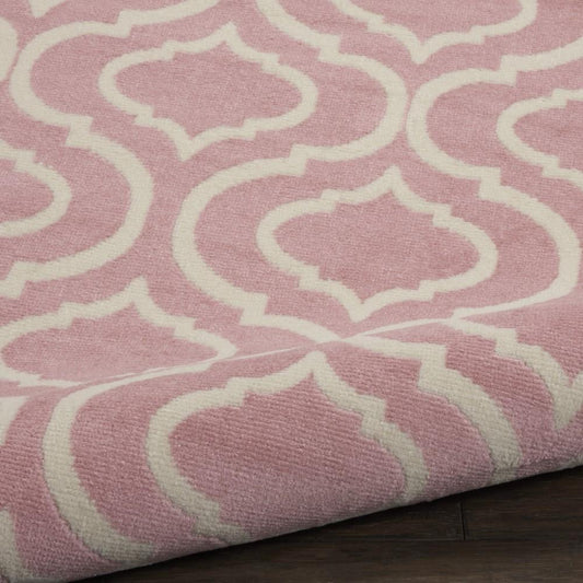 Nourison - Jubilant 8 x Round Pink Area Rug - JUB19-99446326485 veiw 2