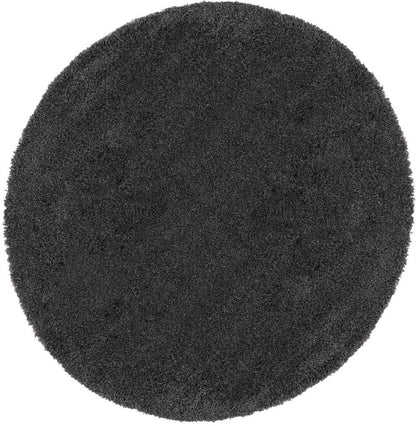 Nourison - Malibu Shag MSG01 Dark Grey 4 x Round Area Rug - MSG01-99446397645_CLOSEOUT veiw 1
