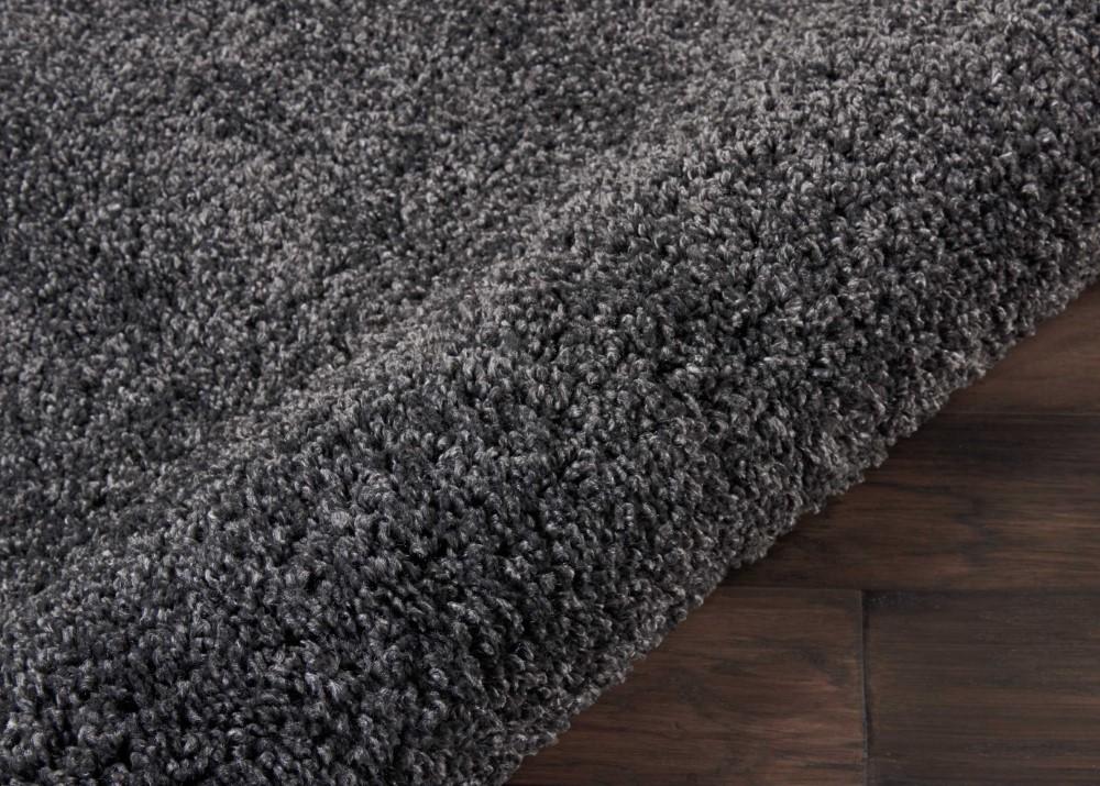 Nourison - Malibu Shag MSG01 Dark Grey 4 x Round Area Rug - MSG01-99446397645_CLOSEOUT veiw 2