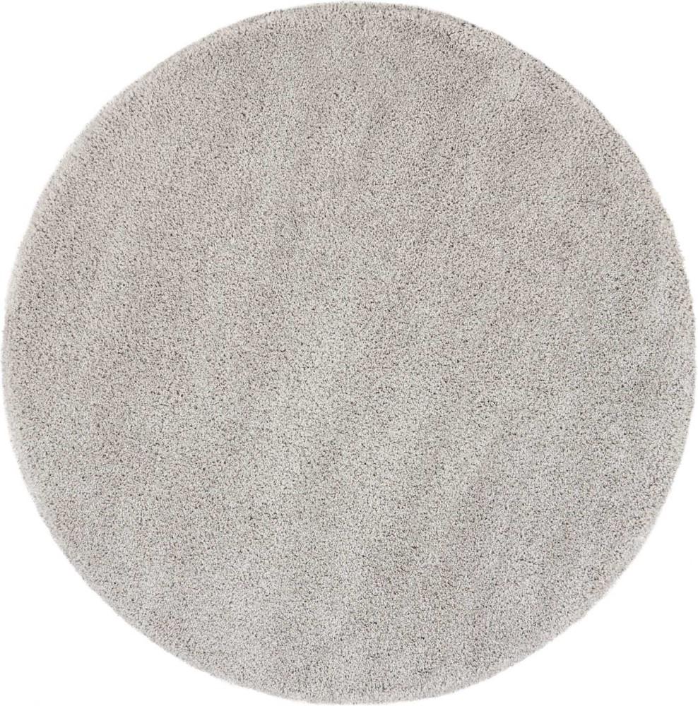 Nourison - Malibu Shag MSG01 Silver Grey 710in x Round Large Rug - MSG01-99446397539_CLOSEOUT veiw 1