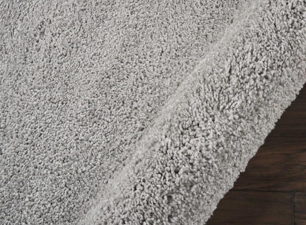 Nourison - Malibu Shag MSG01 Silver Grey 710in x Round Large Rug - MSG01-99446397539_CLOSEOUT veiw 2