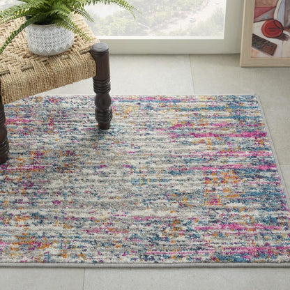 Nourison - Passion 110in x 210in Ivory Multicolor Area Rug - PSN09-99446779601 veiw 2