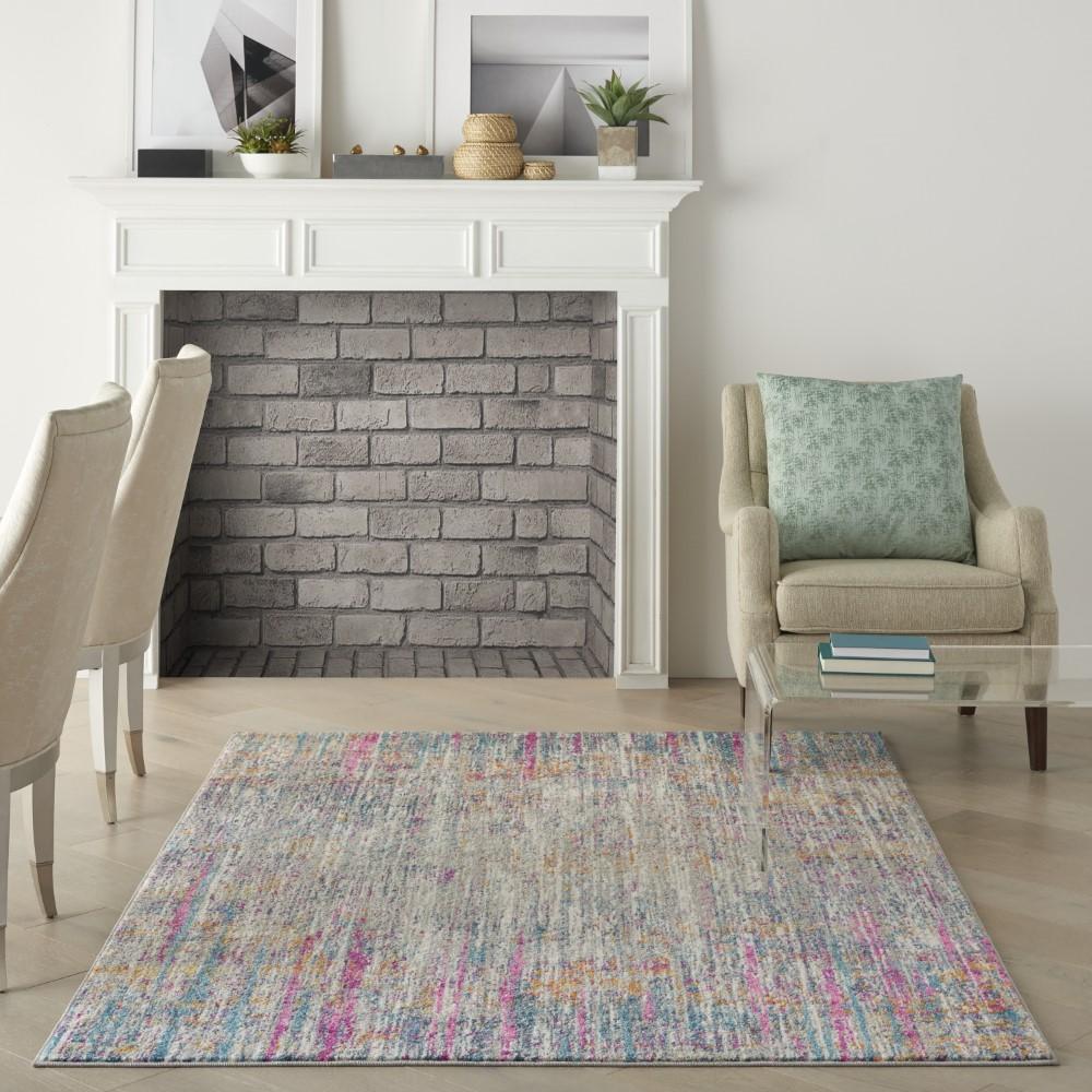 Nourison - Passion 39in x 59in Ivory Multicolor Area Rug - PSN09-99446779694 veiw 2