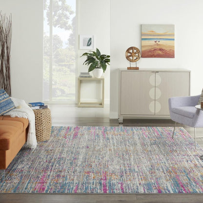 Nourison - Passion 67in x 96in Ivory Multicolor Area Rug - PSN09-99446779786 veiw 2