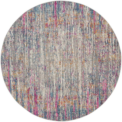 Nourison - Passion 8 x Round Ivory Multicolor Area Rug - PSN09-99446779779 veiw 1