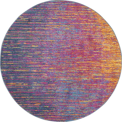 Nourison - Passion PSN09 Multicolor 8 x Round Colorful Area Rug - PSN09-99446002952 veiw 1